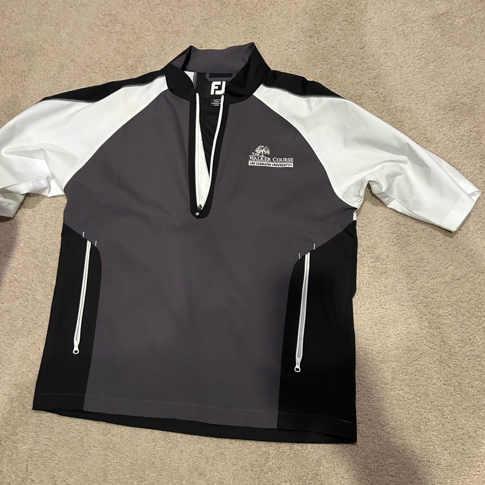 Footjoy short sleeve golf 1/4 zip The Walker Course Clemson
